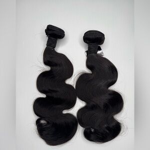 100% Human hair Body Wave Weft Hair Extensions in 16 In